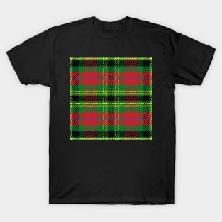 Scottish tartan Black Watch, black, yellow, red, blue, green T-Shirt